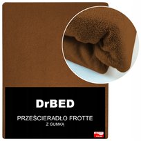 Prześcieradło Frotte z Gumką 220 x 200 Elastyczne Mięsiste Trwały Kolor