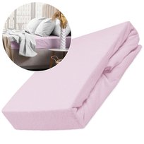 Prześcieradło Frotte Z Gumką 40X90 Wrzos Do Wózka