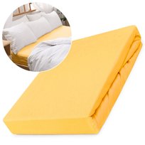 Prześcieradło Jersey Z/G 40X90 Żółty Do Wózka