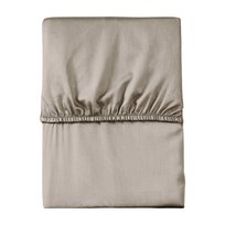 Prześcieradło mikrosatynowe 120x200 beżowe jednobarwne z gumką Poly