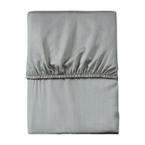 Prześcieradło mikrosatynowe 160x200 szare jednobarwne z gumką Poly