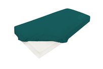 Prześcieradło satynowe z gumką 150/160x190/200 zielone ciemne 34 KG