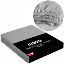 Prześcieradło z Gumką 120x200 Jersey NIE MECHACI SIĘ Oddychające Szare PL