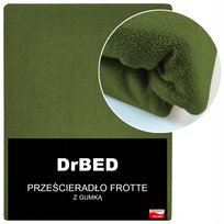 Prześcieradło z Gumką 160x200 Frotte Mięsiste Oddychające KHAKI Polskie