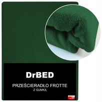 Prześcieradło z Gumką Frotte 120 x 200 Zielone ODDYCHAJĄCE Mięsiste Polskie