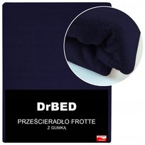 Prześcieradło z Gumką Frotte 120x200 Granatowe MIĘSISTE Nie Mechaci Się