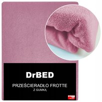 Prześcieradło z Gumką Frotte 120x200 Trwały Kolor RÓŻOWY Miękkie Polskie