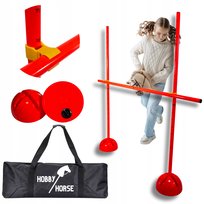 PRZESZKODA HOBBY HORSE DO SKAKANIA 120cm Płotek Treningowy KOŃ NA KIJU [M-PRZESZKODA1]