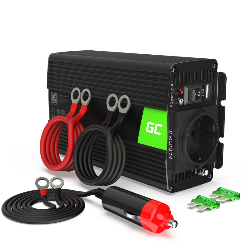 Przetwornica Green Cell, Inv01De 12V - 230V 300W/60