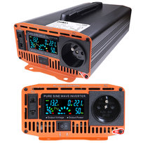 Przetwornica samochodowa 12V/230V Polion 1200W czysty sinus