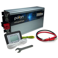 Przetwornica samochodowa 12V/230V Polion 2000W czysty sinus