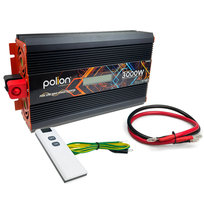 Przetwornica samochodowa 24V/230V Polion 3000W czysty sinus