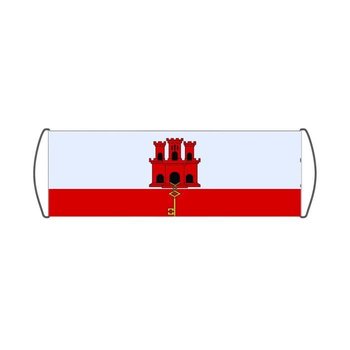 Przewijany baner Flaga Gibraltaru 17x50cm - Inna producent