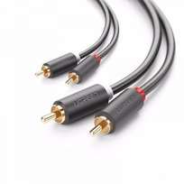 Przewód 2x RCA (Cinch) do 2x RCA (Cinch) UGREEN AV104 1m (czarny) uGreen