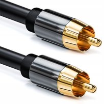 Przewód Kabel COAXIAL 2x RCA cyfrowy Audio 3m 300cm Audio HiFi SPDIF Novaza Tech