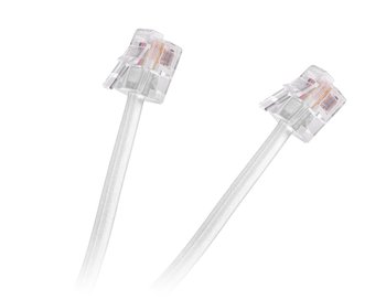 Przewód tel.wt.-wt.biały 3m - Lechpol-Inne