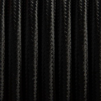 Przewód W Oplocie Kabel Dekoracyjny Czarny  3X1,5Mm - Ledigo