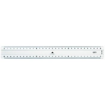 Przezroczysta linia 2 krawędzie + wypukłość 30 cm - Graphoplex {kolor}