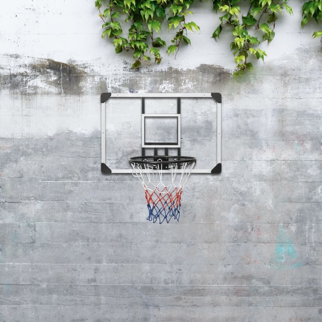 Фото - Баскетбольне кільце VidaXL Przezroczysta tablica z koszem do koszykówki, 90x60x2,5 cm 