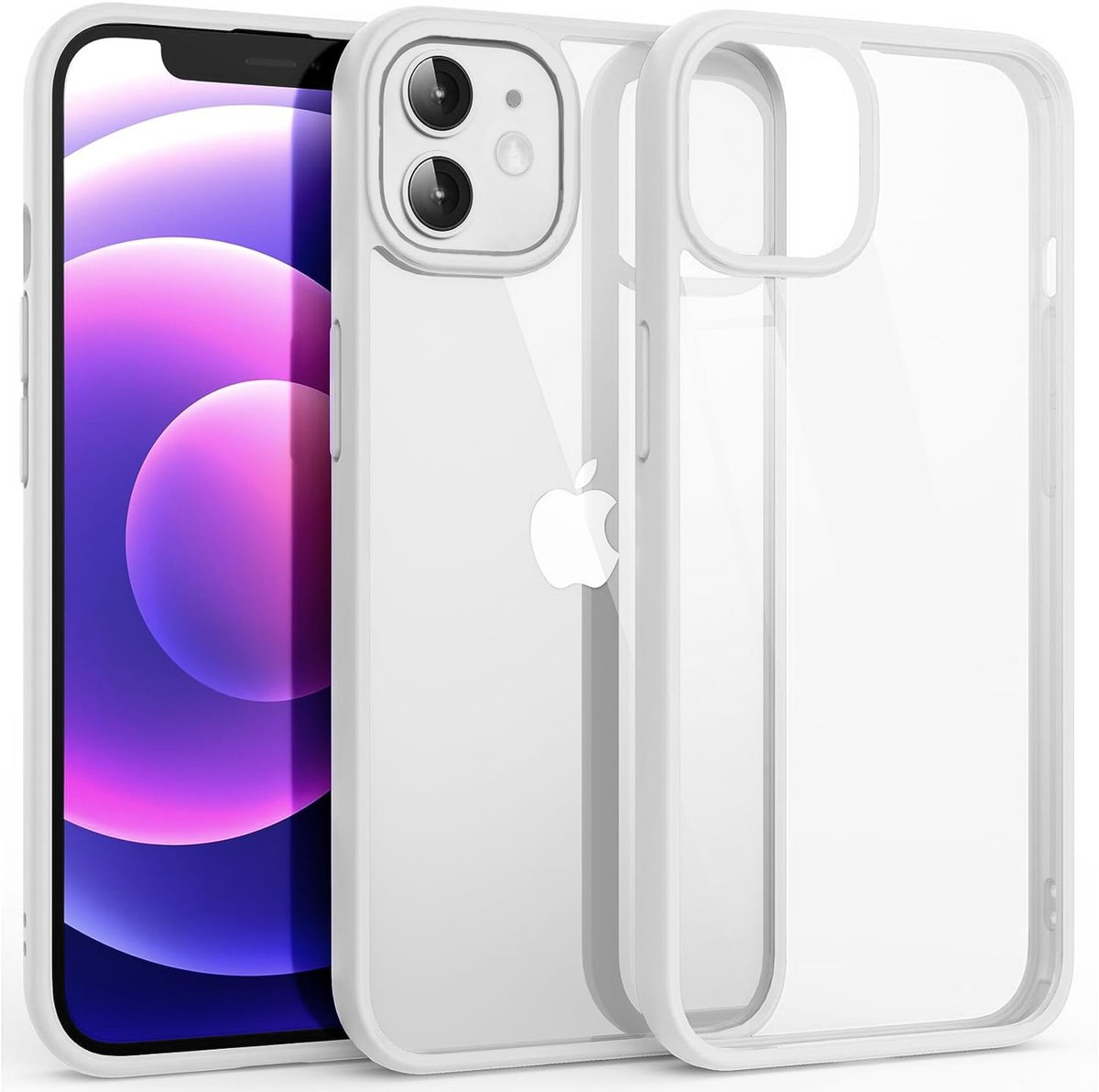 Przezroczyste Etui Obudowa Do Iphone 12 / 12 Pro - Biały - Bowi | Sklep ...