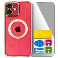 Przezroczysty clear case etui plecki pokrowiec do iPhone 12 + szkło