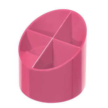 Przybornik na biurko, plastikowy, Indonesia Pink, 10,5x11 cm - Herlitz