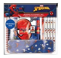 Przybory szkolne zestaw Spiderman Piórnik Zeszyt Długopis Kredki gumka 12el