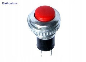 Przycisk okrągły OFF-(ON) czerwony PBS-18B-R - Inny producent