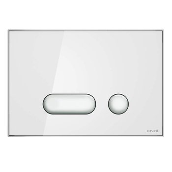 Przycisk Spłukujący Wc Intera Szkło Białe S97-022 - Cersanit