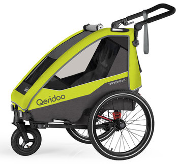 Przyczepka rowerowa Qeridoo Sportrex1 Lime Green