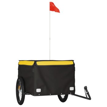 Przyczepka rowerowa Uniwersalna 45 kg, czarno-żółt - Inna marka