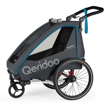 Przyczepka rowerowa Wózek Qeridoo Qupa 1 Blue - Qeridoo