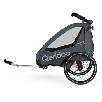 Przyczepka rowerowa Wózek Qeridoo Qupa 2 Blue - Qeridoo