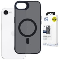 Przydymione etui z MagSafe na Apple iPhone 16E/ iPhone 17E - 3mk HARDY® Hazy MagCase™ Black