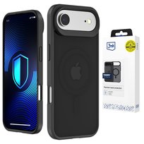 Przydymione etui z MagSafe na Apple iPhone Air - 3mk HARDY® Hazy MagCase™ Black 3MK