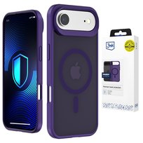 Przydymione etui z MagSafe na Apple iPhone Air - 3mk HARDY® Hazy MagCase™ Purple 3MK