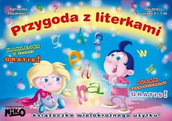 Przygoda z literkami. Książeczka wielokrotnego użytku - Paszkiewicz Agnieszka