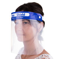 Przyłbica na twarz z pianką dystansową transparentna lekka przesłona