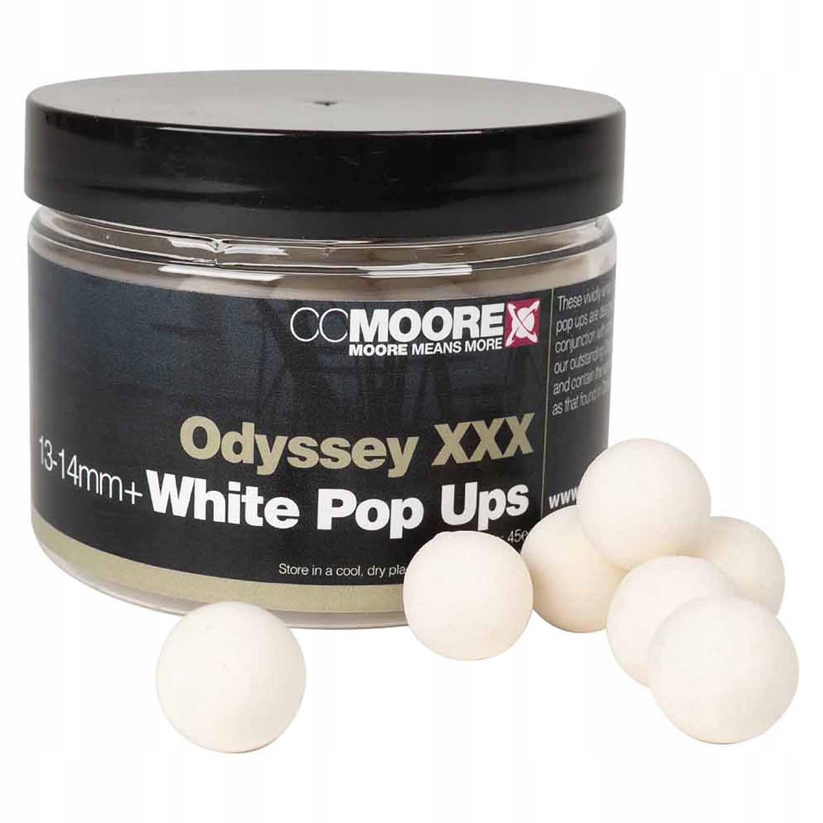Фото - Приманка / наживка CC Moore Przynęta Kulki Pływające  White Pop Ups Odyssey Xxx 13-14 Mm 