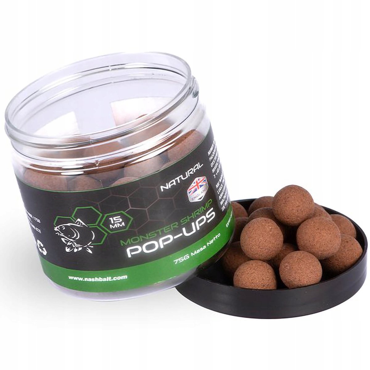 Nash Scopex Calamaro Naturale Pop Up Tutti Tipi Attrezzatura Pesca Alla Carpa