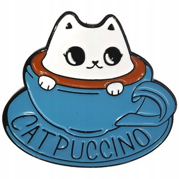 Przypinka Catpuccino Kot Buton Metal Pin - Inna marka