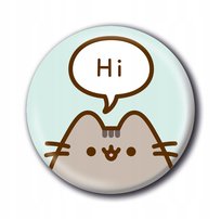 Przypinka do ubrań plecaka Pusheen Hi dla dziecka 2,5 cm na prezent kot Pyramid International
