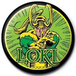 Przypinka, Marvel Retro Loki, 2,5 cm - Marvel