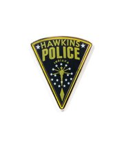 Przypinka metalowa do ubrań plecaka Stranger Things Hawkins Police dla chłopaka Stranger Things