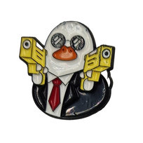 Przypinka Metalowa Metal Duck Kaczka z Bronią Inna marka