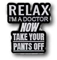 Przypinka Metalowa Relax I'M Doctor Metal Pin Inna marka