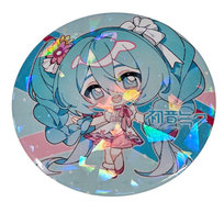 Przypinka Okrągła Hatsune Miku Anime Girl 8 Opalizująca Inna marka