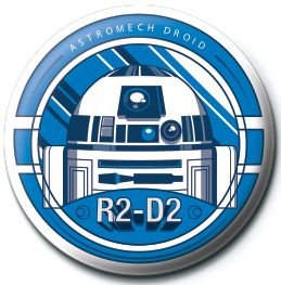 Przypinka, Star Wars R2 D2, 2,5 cm - Star Wars gwiezdne wojny