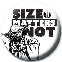 Przypinka Star Wars Size Matters Not Gwiezdne Wojny Yoda przypinki do plecaka na agrafkę 