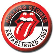 Przypinka The Rolling Stones okrągła broszka przypinki do plecaka 2,5 cm The Rolling Stones